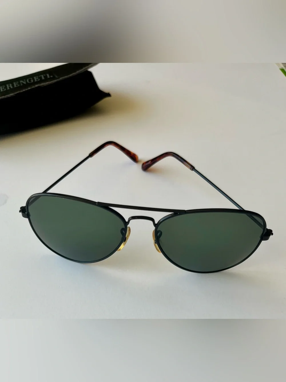 Serengeti Sunglasses and case.
